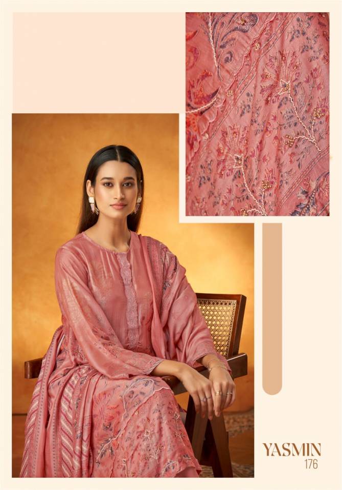 Yasmin By Sahiba Muslin Silk Digital Printed Dress Material Wholesalers In Delhi